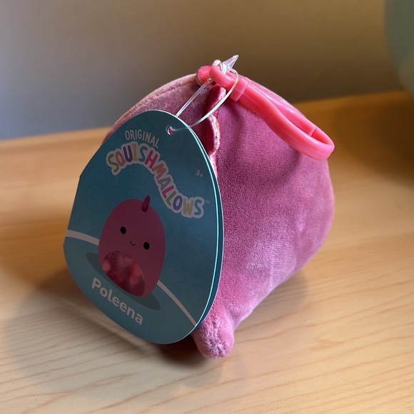 Poleena the Dinosaur Squishmallows 3.5β Clip Prehistoric Squad Toy Plush NWT - Picture 6 of 12